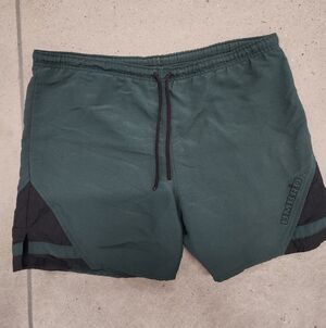 Vtg Umbro 90s Athletic Shorts Dark Green & Black Adult Large Drawstring Soccer